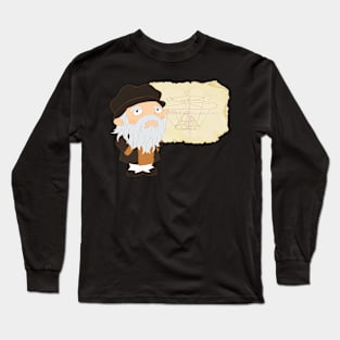 Leonardo da Vinci Long Sleeve T-Shirt